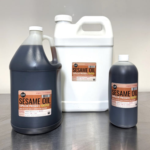 ORGANIC SESAME OIL, toasted, expeller pressed